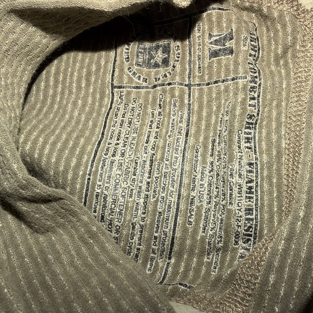 Army Combat Shirt Men M Multicam Camo Flame Resistant Tactical Military USA - Picture 3 of 3